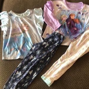 Size 6X Frozen two pajamas
